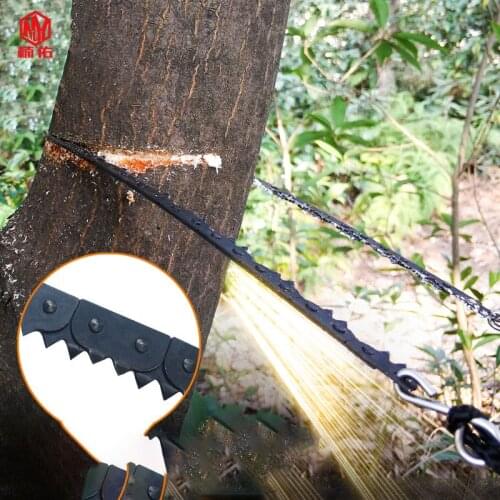 EDC Tool Camping Survival Wire Saw Blade Saw Garden Logging Saw Pocket Chain Saw Foldable