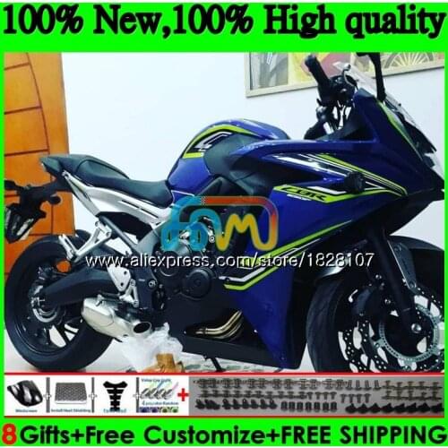 CBR-650F For HONDA CBR 650 F CBR650F 11 Blue yellow 12 13 14 15 83BS.26 CBR650 F CBR 650F 2011 2012 2013 2014 2015 2016 Fairing