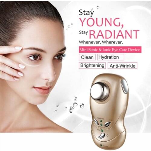 Mini Eye Beauty Instrument Electric Eye Massager Machine Beauty Equipment Wrinkle Remove Ion Eye Cream Import Ultrasound Clean