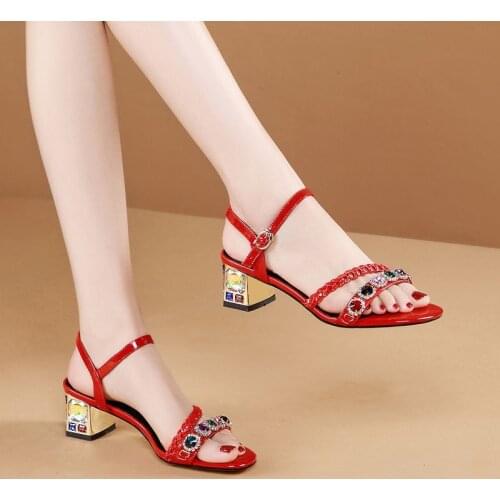 Fashion Women Thick High Heels Solid Color Fish Mouth Open Toe Shallow Mouth Suede High Heels Non-slip Wear-resistant Shoes