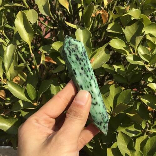 Natural Ruby Zoisite stone Double Terminated Point Stone crystal points