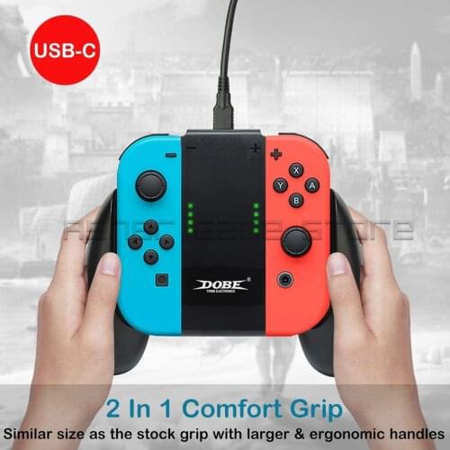 Newest Joy Con Charging Grip USB-C Joycon Charger Dock for Nintend Nitendo Nintendo Switch Joy-Con Controller Games Accessories