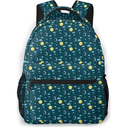 OLN Women Backpack with Multiple Using Women Backpacks Cute Sun Moon And Cloud Female School Bag Girls Travel Bag
