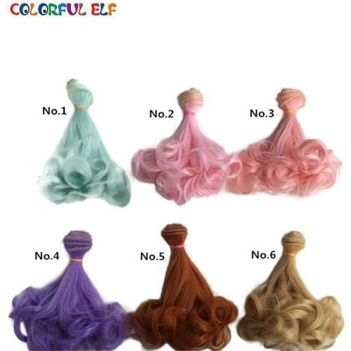1Pcs/lot 15*100CM BJD Doll Wigs DIY Wigs 40 colors can be chosen free shipping