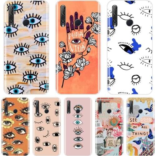 Eyes Eyelash Girl Aesthetic Phone Case For Huawei Honor V20 8S 8A Pro Silicone Back Cover For Huawei Honor 10i 20i 20 Lite Pro