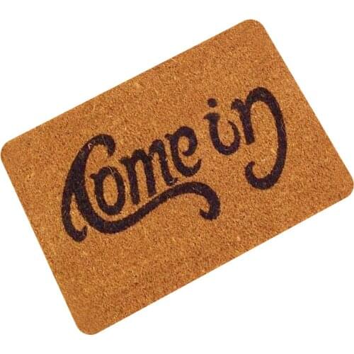 Rubber Floor Mat for Entrance Door Anti-slip Door Carpet for Living Room Printed Letter Tapis Cuisine Door Mats Tapis de Bain