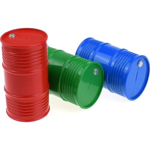 SOJERC Aluminum alloy Metal Oil Drum Decoration For 1/10 RC Crawler Car Traxxas TRX4 TRX 6 RC4WD D90 D110 Axial Scx10 90046 TF2