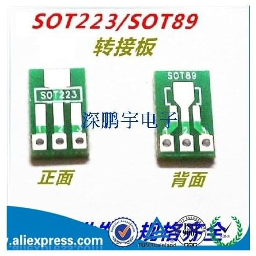 SOT89 to DIP SOT223 to DIP adapter board 1.5mm pitch pin pitch patch universal board