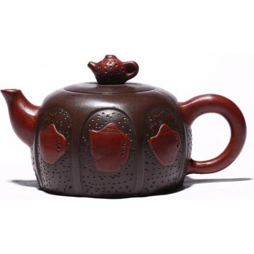 Yixing Purple Clay Teapot Handmade Teapot Old Purple Clay Blessing Donglai Kungfu Tea Set Teapot Household Teapot