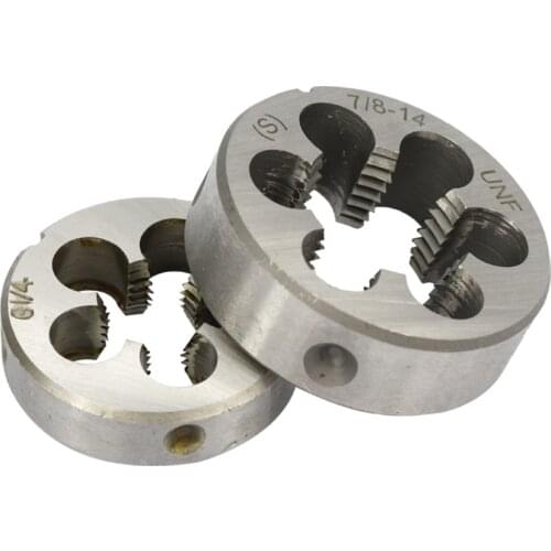 1pc G1 / 4-19 G1 / 8-28 1/4 NC20 3/8 NC16 7/8 14UNF 1 / 2-24UNEF 28 Right Thread Die Screw Machine Die