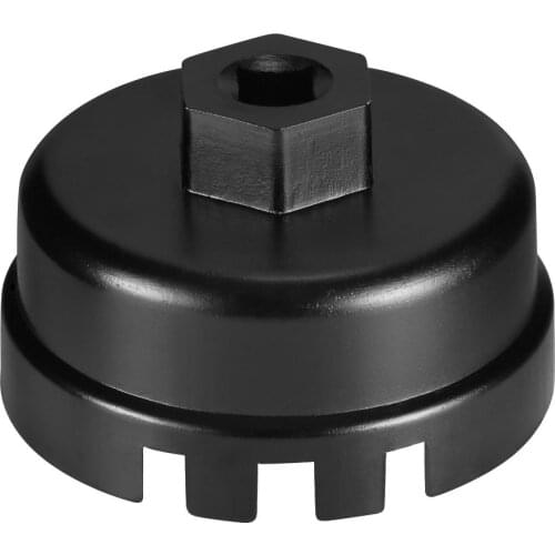 14 Flute 64.5mm Aluminum Oil Filter Cap Wrench Socket Remover Tool for Toyota High Strength Forged Alloy Sandy Anti-skid
