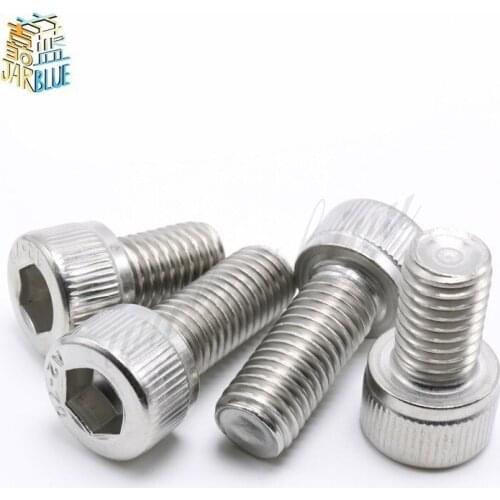 20pcs 1/4-20*3/8 1/2 Inch Length 304 Stainless Steel US UNC Coarse Thread Allen Head Screw Cap Hex Hexagon Socket Bolt