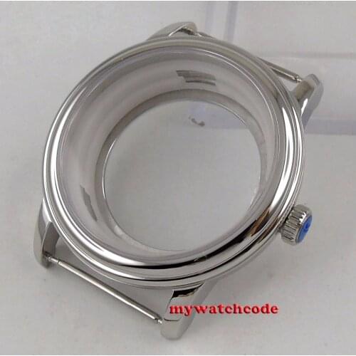 40mm solid Steel sapphire glass watch Case 2824 2836 Miyota 8205 8215 Movement
