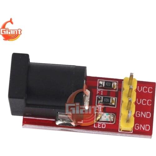 5.5mm x 2.1mm DC Jack Socket Plug Module DC-DC Power Supply Adapter Plate PCB Board DIY 5.5 x 2.1mm Connector For Arduino