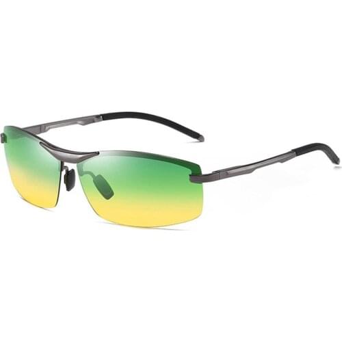 A557 Polarized Photochromic Mens Sunglasses Driving Transition Lens Sunglasses Photosensitive Color Changing Sunglasses