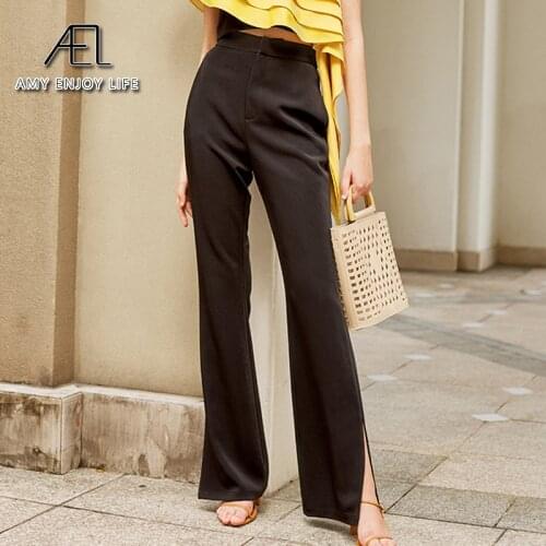 Amyenjoylife Women's Flared Trousers