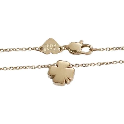 Beadsnice Adjustable Stainless Steel Flower Jewelry Chain Delicate Chain with Lobster Clasp Pendant Necklace Settings Fittings