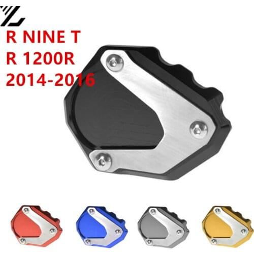 Motorcycle Side Stand Pad Plate Kickstand Enlarger Support Extension For BMW R NINE T R1200R 2014 2015 2016