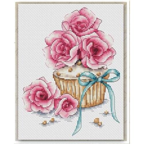 Flowers rose DIY Cross Stitch Kit Packages Counted Cross-Stitching Kits New Pattern NOT PRINTED Cross stich Painting Set