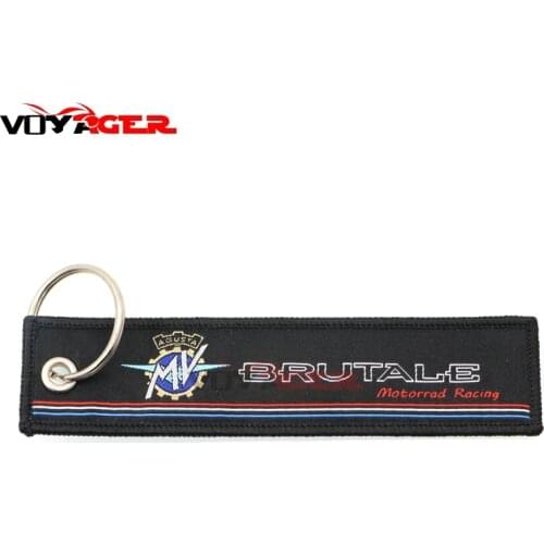 Motorcycle Embroidery Collection Keychain for MV AGUSTA (Cagiva) BRUTALE 675/750/800/910/920/989/990/1078/1090 F3 F4