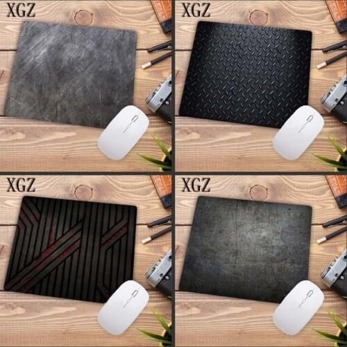 XGZ Personality Cool All Black Small Mouse Pad Black Mat Desk Table Mousepad Office Gaming Keyboard Mouse Mat Size for 25X29CM