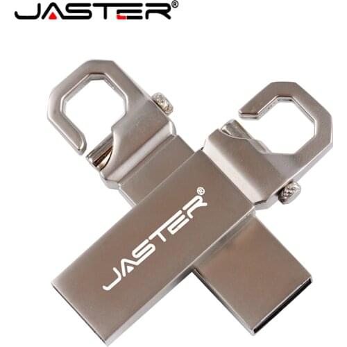 JASTER stainless steel metal USB Flash Drives 100% real capacity Pendrives U stick 32GB 16GB 8GB 4GB USB 2.0 pen drive