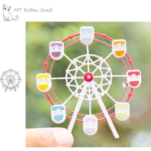 MT Craft Metal Cutting Dies Ferris wheel Scrapbooking Photo Album Decorative Embossing Stencils Paper Cards Crafts Die Cuts 2020