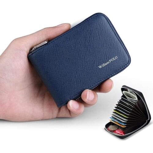 Wallet Men Short Genuine Leather Many Card Holder High Quality Small Thin Purse Business Male Convenient Wallet Money Bag 2021