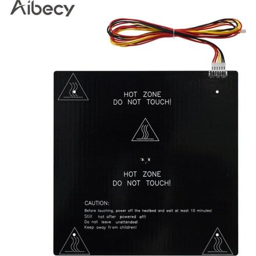 Aibecy 24V 3D Printer Hotbed MK3 Heating Platform Aluminum Plate 235*235*3mm with 90cm Hotbed Wire Compatible