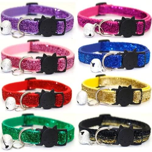 Kitten Collar Sash Small Bell for Pets Cats Products for Pets Puppy Collars for Cat Small Dogs Pet Supplies A06