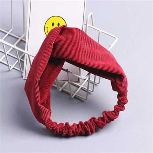 2018 Hot Sale Twist Cross Turban Headband Elastic Hairbands Headwear Headwrap Women Girls Hair Accessories