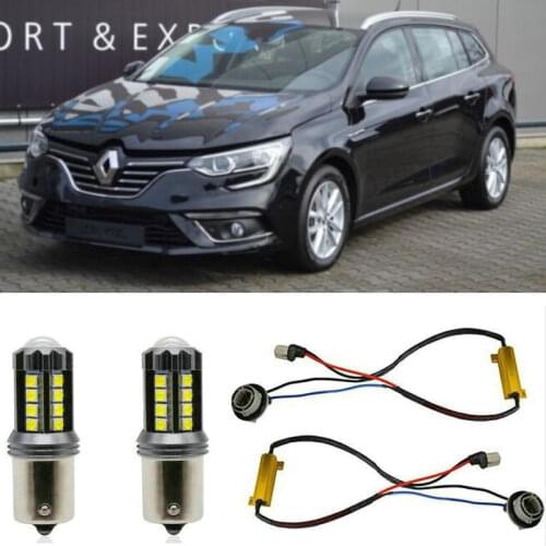 Fog lamps for RENAULT MEGANE 4 IV Grandtour Hatchback Saloon Stop Reverse Back up bulb Front Rear Turn Signal error free 2pc