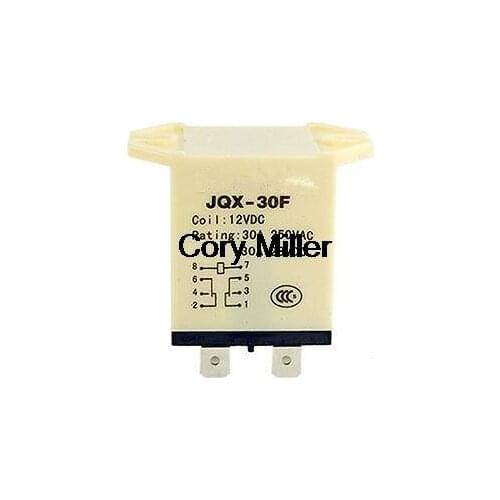 JQX-30F-2Z HHC71A DC 12V 30A 8 Pin Electromagnetic Power Relay DPDT