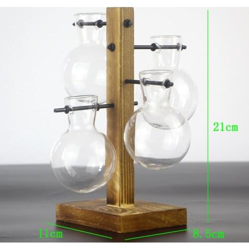 Glass Terrarium Container Hydroponics Pot Vase Test Tube Vase Home Decor