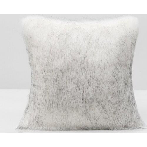 Light Luxury Fur Cushion Cover White Princess Throw Pillowcase Home Decoration Sofa Cushions 45x45cm/30x50cm