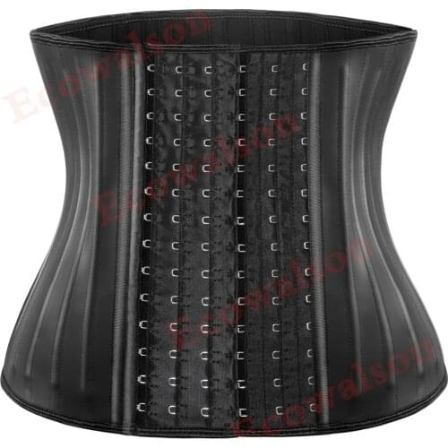 Women Sports waist Trainer Latex Corset Top 25 steel bones high Compression body shaper fajas reductoras y modeladoras mujer