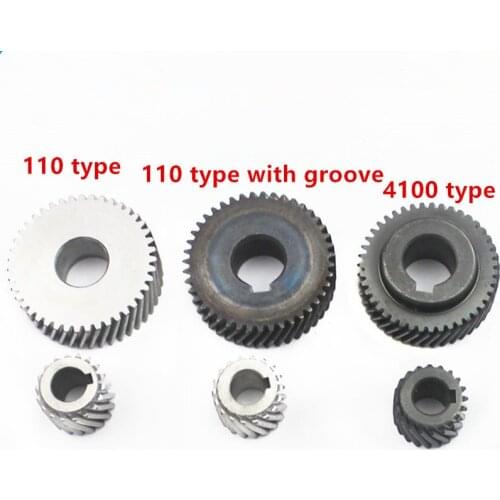 1set Repair Part Spiral Bevel Gear Pinion Set for Makita 4100 For Hitachi 110 Marble Gear Cutting Machine Maintenance Tools