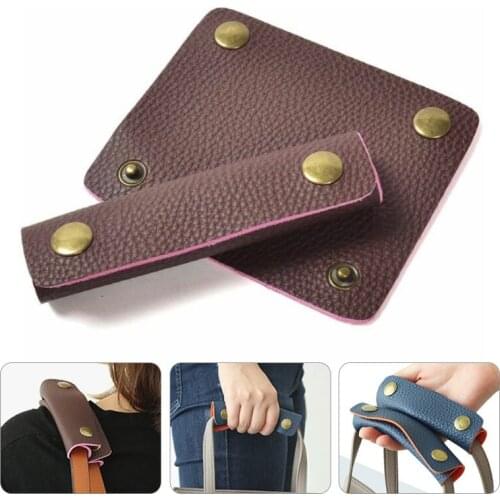 1pc Handle Wrap Grip Protective Cover Soft Leather Luggage Grip Stroller Travel Bag Suitcase Shoulder Strap Pad Bag Accessories