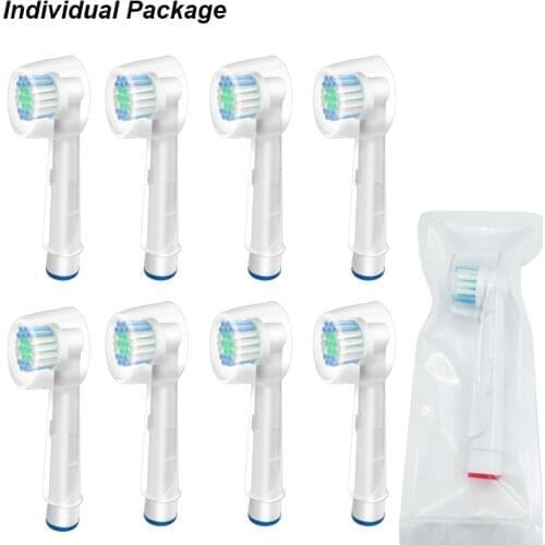 16/20 Electric Toothbrush Replacement Individual Package w/ Case Cover Cap Sensitive Soft Bristles for Oral B Tooth Brush Heads