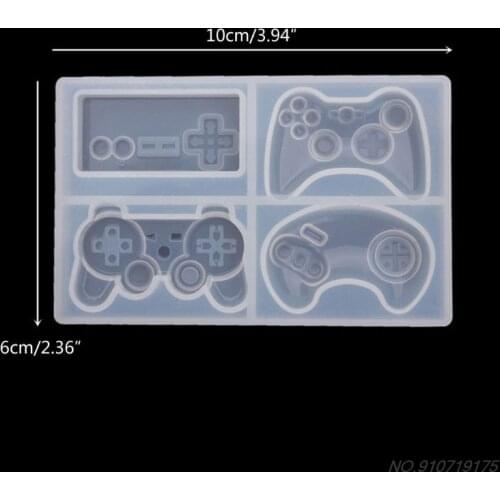4-Styles Game Consoles Handle Pendant Silicone Resin Mold Game Controller Cake Fondant Mold Baking Making Tools D09 20 Dropship