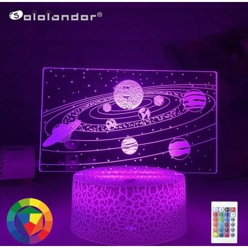 3d Illusion Kids Night Light Football 7 Colors Changing Nightlight for Child Bedroom Atmosphere Soccer Room USB Desk Lamp Gifts