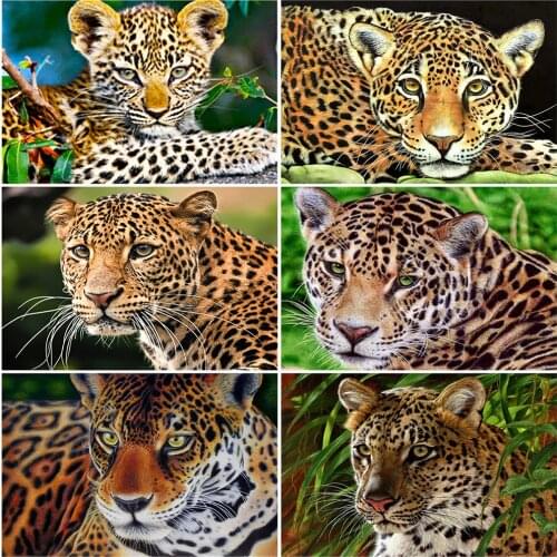 Evershine Diamond Painting 5D Leopard Full Square Diamond Embroidery Animal DIY Cross Stitch Kits New Arrival Handmade Gift
