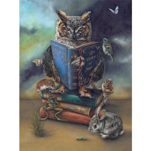 DIY Diamond Painting 3D Abstract animal owl butterfly rabbit Diamond Embroidery Mosaic Living Room Home Decoration Cross stitch