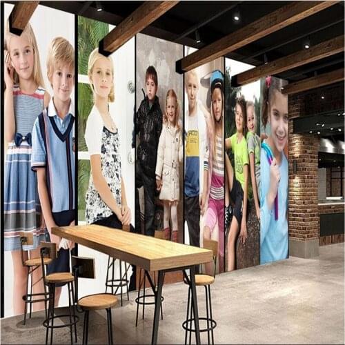 Beibehang Customize any size fresco wallpaper 3D Foreign Toddler Photo Wall kindergarten backdrop papel de parede