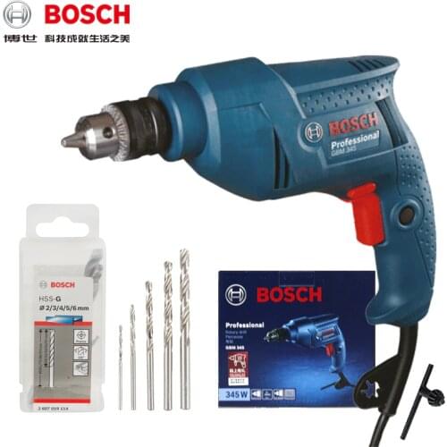 Bosch GBM345 hand electric drill electric screwdriver tool household multi-function electric to 220V pistol drill