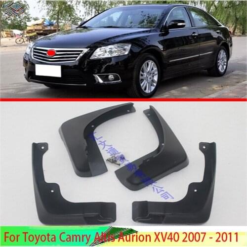 For Toyota Camry Altis Aurion XV40 2007 - 2011 Flexible Mud Flaps Mudflaps Splash Guards Mudguards 2008 2009 2010 Car Styling