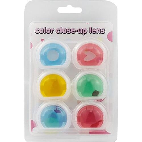 6pcs/4pcs Colorful Camcorder Close-up Colored Lens for Polaroid/Fujifilm Instax Mini 11/25 Instant Film Cameras
