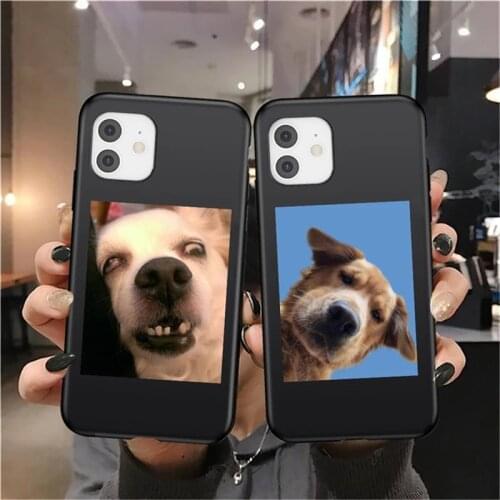 Cute Funny Dog Pig Cat Case For iPhone 12 11 Pro Max X XR XS Max 12 Mini 6 7 8 Plus 5S SE 2020 Soft Silicone Shockproof Cover