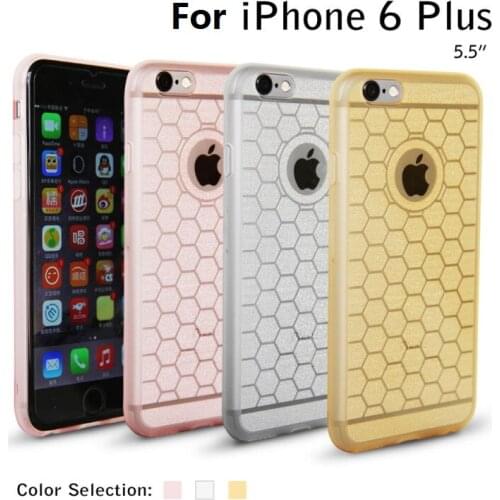 Mobile Phone Case Cell Phone Covers Soft Clear TPU Phone Case Protective Case with Dimond Potted For iPhone 6 plus