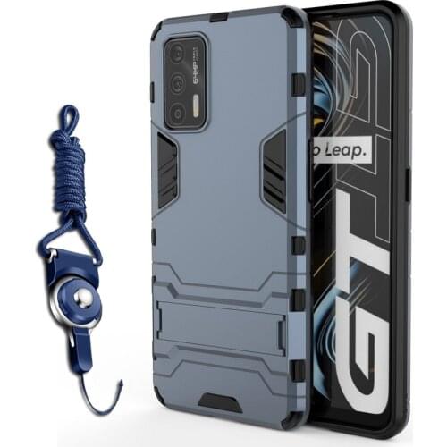 Hybrid Armor With Srtip Case For Realme X7 Max GT C21 V15 REALME 7 Pro Q3 case stand Protect Cover For OPPO Reno 6 Pro 5 4 ite